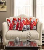 SEJ by Nisha Gupta Floral Premium 16 by 16 cushion covers (Set of 5)