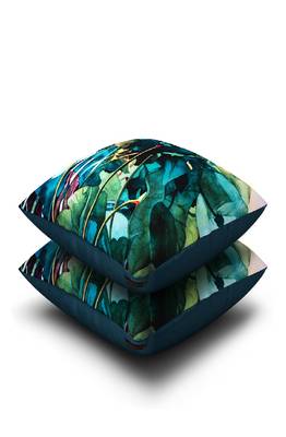 SEJ by Nisha Gupta Floral Premium 16 by 16 cushion covers (Set of 2) 2