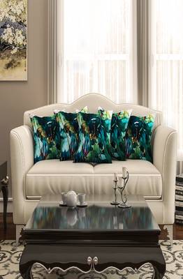 SEJ by Nisha Gupta Floral Premium 16 by 16 cushion covers (Set of 5) 1