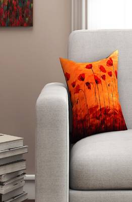 SEJ by Nisha Gupta Floral Premium 16 by 16 cushion cover 1