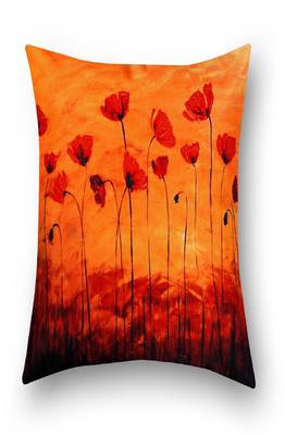 SEJ by Nisha Gupta Floral Premium 16 by 16 cushion covers (Set of 2) 3