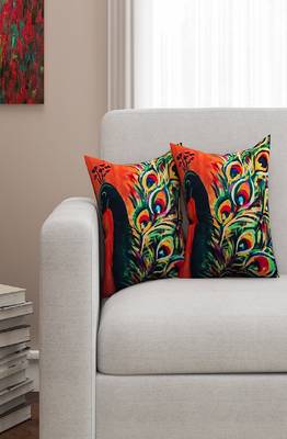 SEJ by Nisha Gupta Abstract Premium 16 by 16 cushion covers (Set of 2) 1