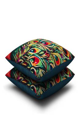 SEJ by Nisha Gupta Abstract Premium 16 by 16 cushion covers (Set of 2) 2