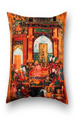SEJ by Nisha Gupta Mughal Premium 16 by 16 cushion covers (Set of 2) 3