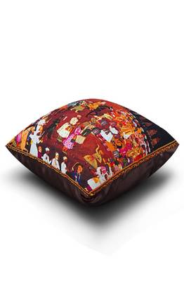 SEJ by Nisha Gupta Mughal Premium 16 by 16 cushion cover 3
