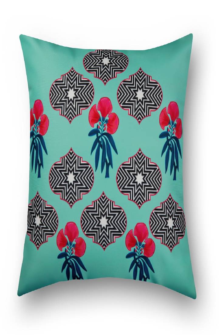 SEJ by Nisha Gupta Floral Premium 16 by 16 cushion covers (Set of 5)
