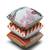 SEJ by Nisha Gupta Abstract Premium 16 by 16 cushion covers (Set of 3)