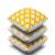 SEJ by Nisha Gupta Geometric Premium 16 by 16 cushion covers (Set of 3)