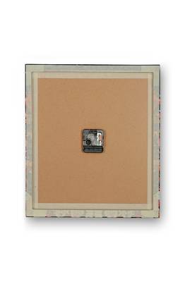 SEJ by Nisha Gupta Abstract Brown Framed  Analogue Wall clock 2