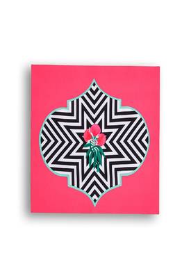 SEJ by Nisha Gupta Set of 3 ( Framed Analogue Wall clock with coordinated Wall Art ) 5