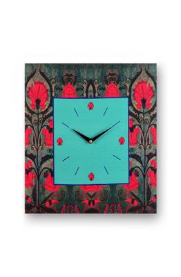 SEJ by Nisha Gupta Set of 3 ( Framed Analogue Wall clock with coordinated Wall Art ) 2
