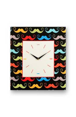 SEJ by Nisha Gupta Set of 3 ( Framed Analogue Wall clock with coordinated Wall Art ) 2