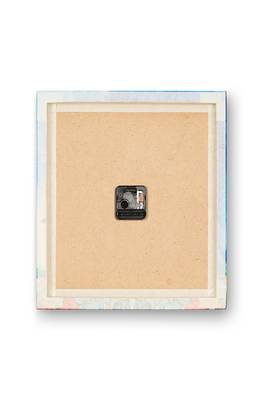 SEJ by Nisha Gupta Abstract Blue Framed Analogue Wall Clock 3