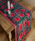 SEJ by Nisha Gupta Floral Grey Table Runner