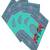 SEJ by Nisha Gupta Set of 4 Green Abstract Printed Table Placemats