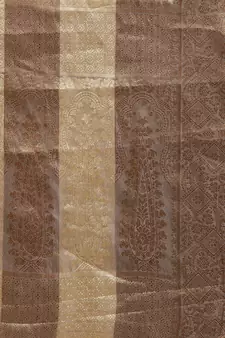 Grey Woven Organza Saree With Blouse