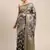 Grey woven organza saree with blouse