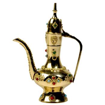 Antique Gemstone Brass Surahi Handicraft Gift 1