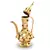 Antique Gemstone Brass Surahi Handicraft Gift