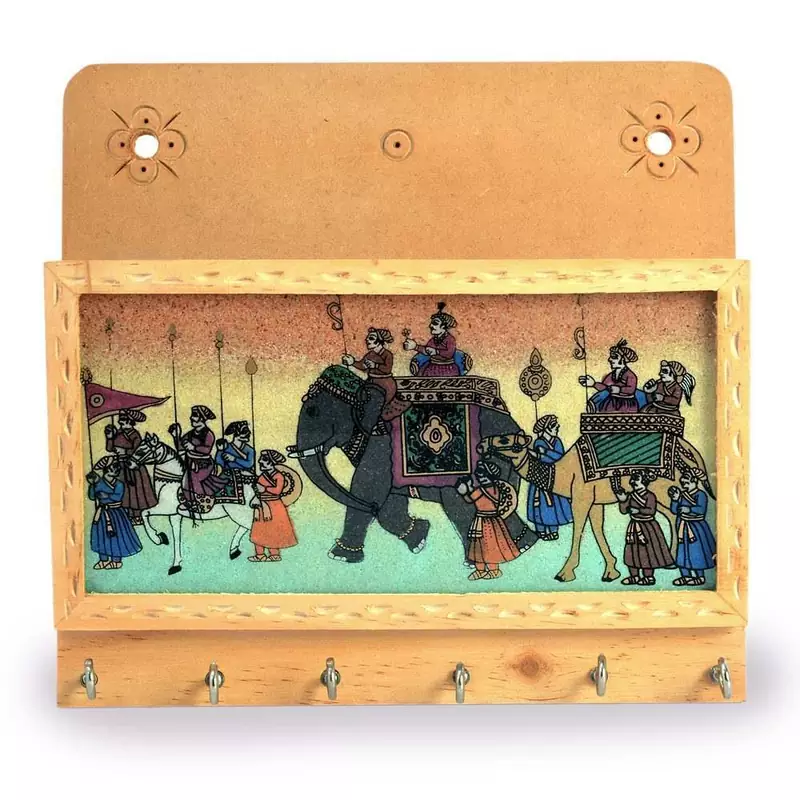 Gemstone Painted Keys Letter Holder Handicraft