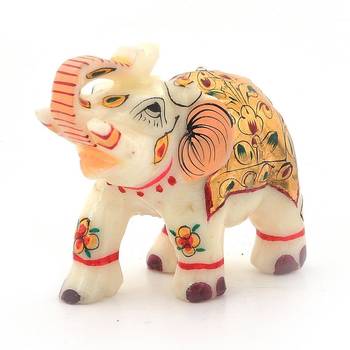 Rajasthani Handmade Elephant Marble Handicraft 2