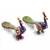 White Metal Handpaint Peacock Pair Handicraft