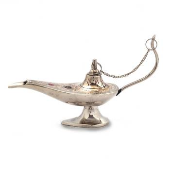 White Metal Traditional Chirag Handicraft Gift 1