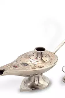 White Metal Traditional Chirag Handicraft Gift