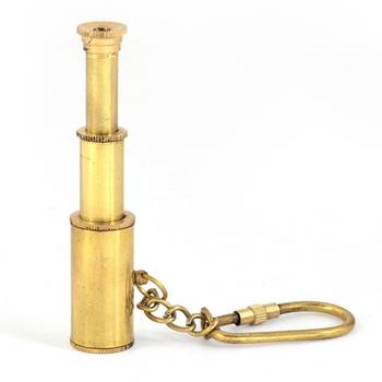 Pure Brass Handcrafted Telescope in Key Chain 2
