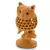 Good Luck Sign Wooden Owl Sitting Tree Branch