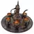 Antique Royal Wine Set Black Metal Handicraft