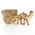 Gemstone Studded Pure Brass Camel Handicraft