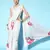 White Printed Satin Saree With Blouse