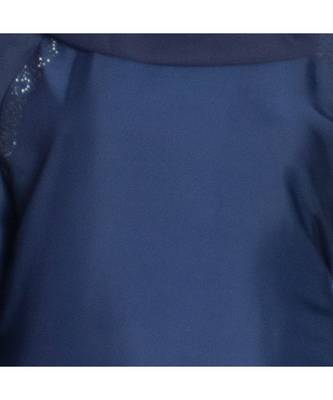 Blue plain art silk abaya 5
