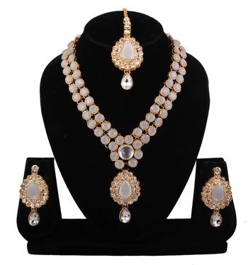 Grey cubic zirconia necklaces 1