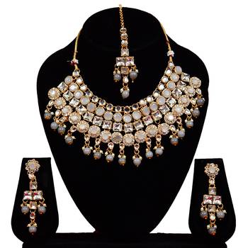 Grey cubic zirconia necklaces 1