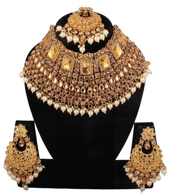 Brown cubic zirconia necklaces 1