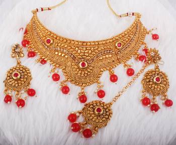 Maroon cubic zirconia necklaces 1