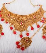 Maroon cubic zirconia necklaces