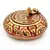 Pure Brass Meenakari Work Ash Tray Handicraft