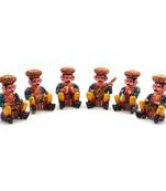 Rajasthani 6 Piece Musician Bawla Set in Wood