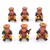 Rajasthani 6 Piece Musician Bawla Set in Wood