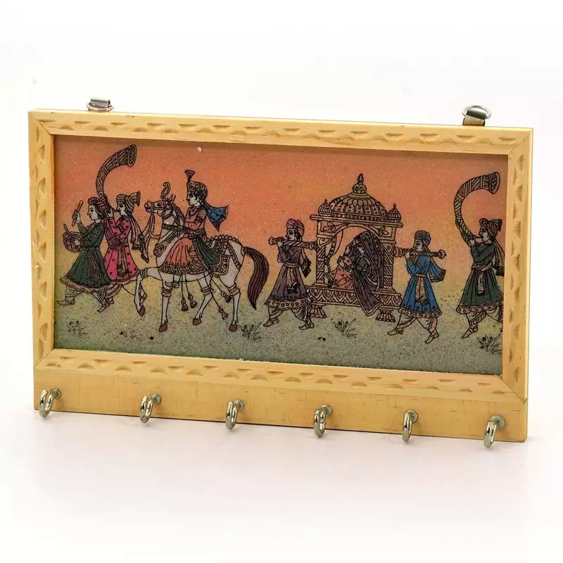 Gemstone Painting 6 Key Hanger Handicraft Gift