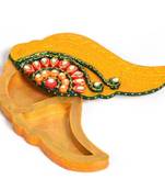 Meenakari Shankh Shape Shubh Labh Container