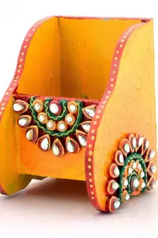 Beautiful Kundan Meenakari Wooden Mobile Stand