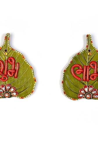 Designer Paan Shape Shubh Labh Door Hanging