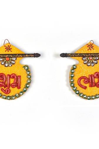 Designer Kundan Matki Shubh Labh Door Hanging