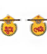 Designer Kundan Matki Shubh Labh Door Hanging