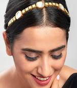 Gold Tone Kundan Polki Maatha Patti 