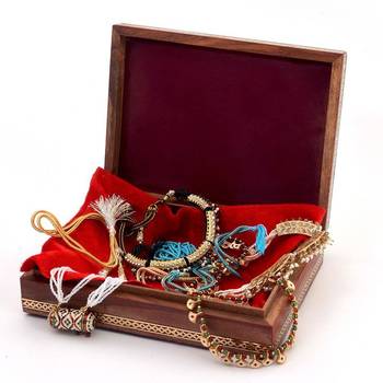 Gemstone Powder Bani Thani Painting Wooden Box 2